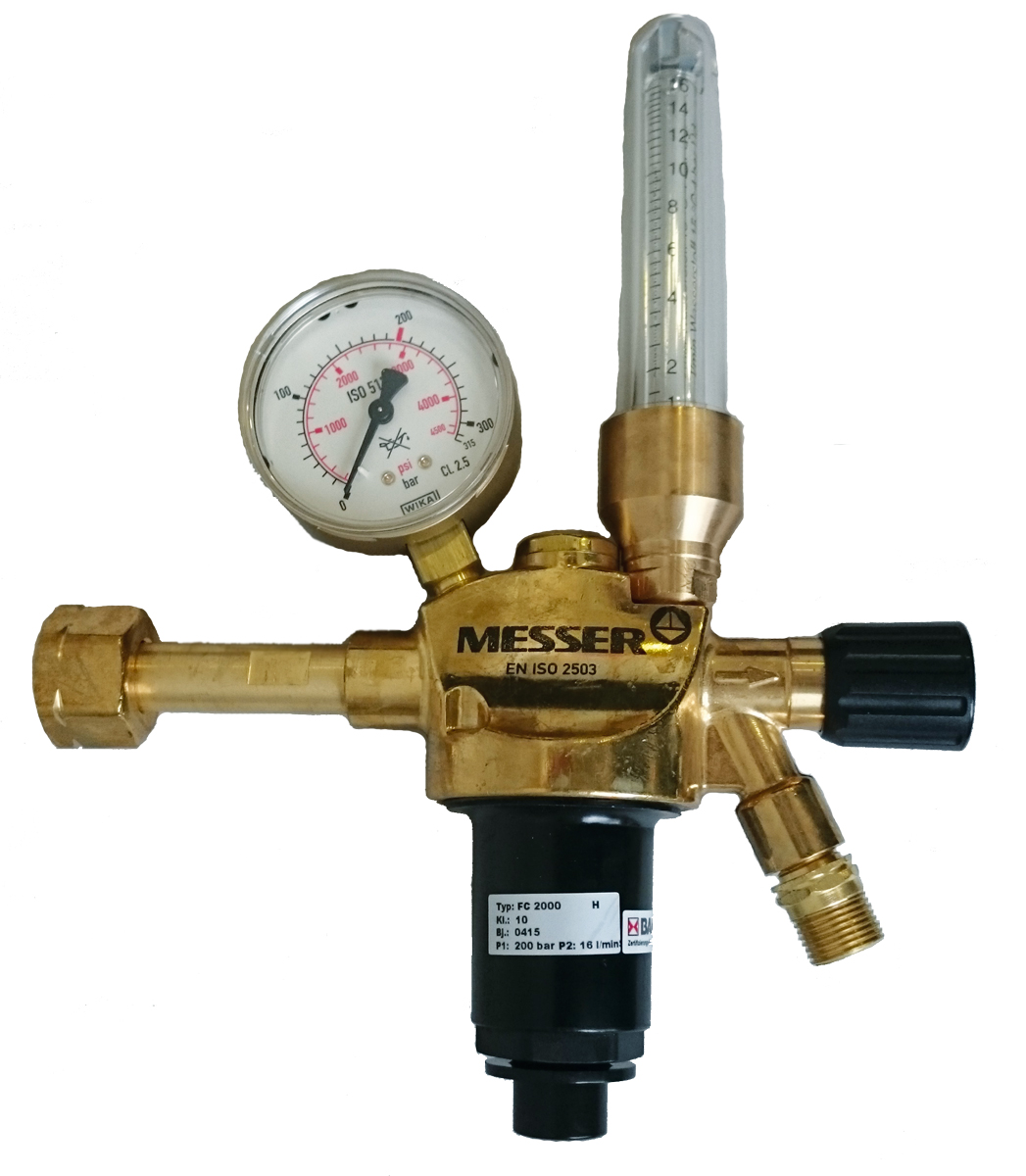 Druckminderer Wasserstoff 200/50